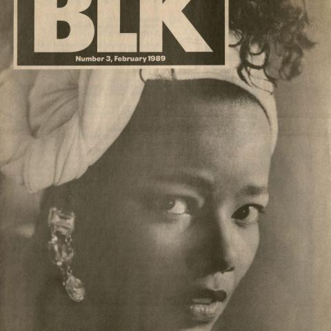 Cover, BLK, issue number 3 featuring singer, J'ai, 1989