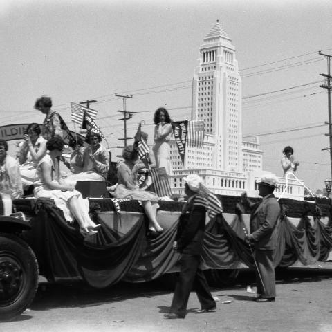 Los Angeles City Hall Dedication Parade, 1928 April 26