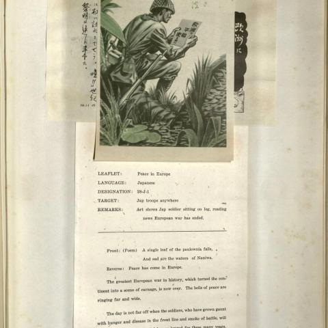 "Peace in Europe" leaflet