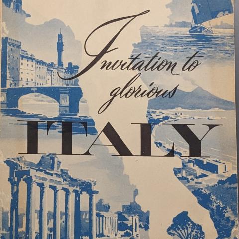 "Invitation to glorious Italy" Booklet, 1949