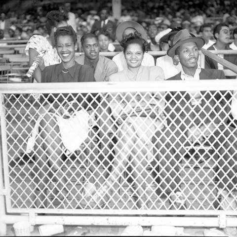 Cavalcade of Jazz audience at Wrigley Field. From the Charles Williams Collection.