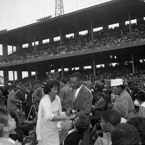 Audience, Freedom Rally, 1963 May 26, Harry Adams Collection, 93.01.HA.B6.N45.1013
