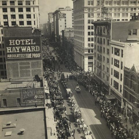 Hotel Hayward and street view