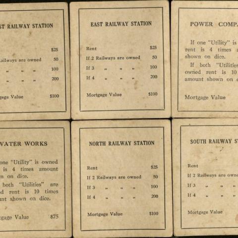 The Game of Shanghai Millionaire, Utility and Railway cards