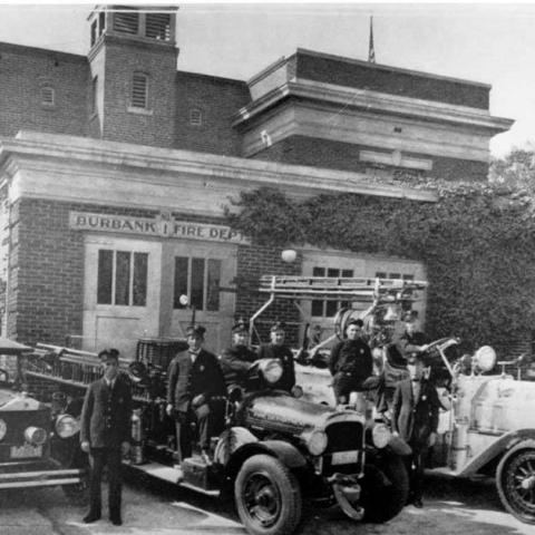 City of Burbank Fire Department, Station 1 on Third Street, 1920s, BHS155