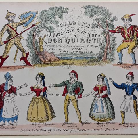 Pollock's Don Quixote Characters Theatre Sheet, No. 1
