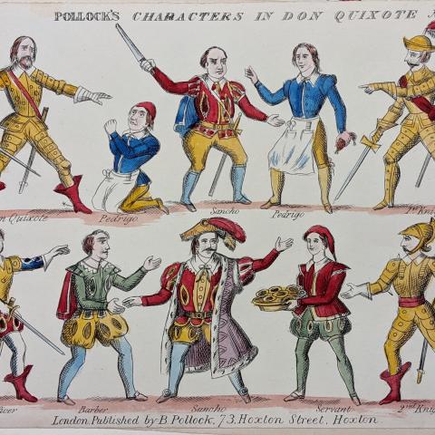 Pollock's Don Quixote Characters Theatre Sheet, No. 2