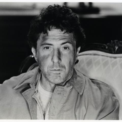 Hero (1992) motion picture still, Dustin Hoffman plays Bernie LaPlante,  Lisa Lu Press Kit Collection