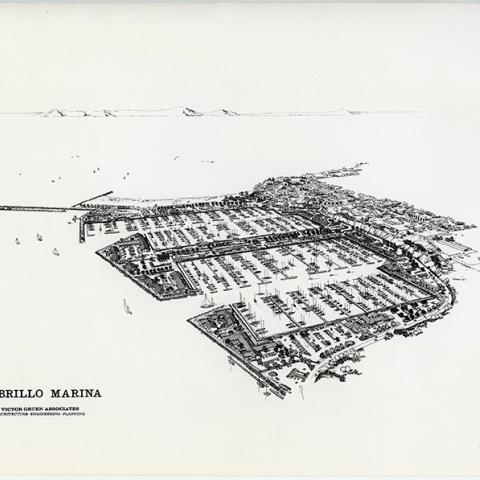 Sketch of Cabrillo Beach for the Proposed Cabrillo Beach North Basin Marina, 1975