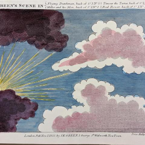 Green's Scene in Miller and his Men, Scene 1, No. 2 and Flying Dutchman, Timour the Tartar, and Red Rover