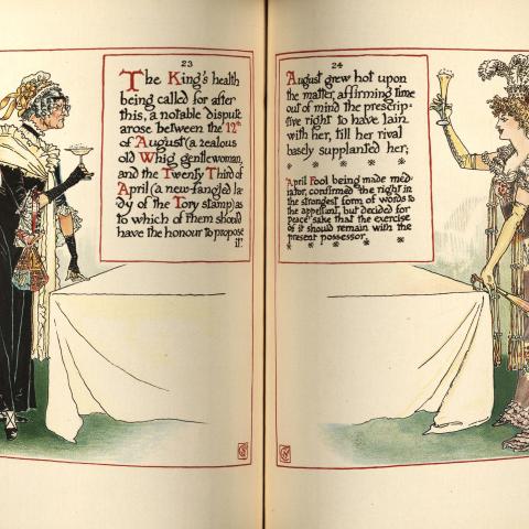 Pages 23-24 of "A Masque of Days," NC 242 C67 L35 1901