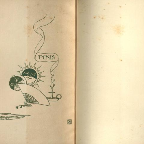 Final page of "A Masque of Days," NC 242 C67 L35 1901