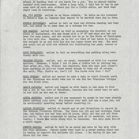 Report of the State Parole Officer Emily D. Latham, California Institution for Women, Page 3 of 4, March 19, 1940 to April 16, 1940