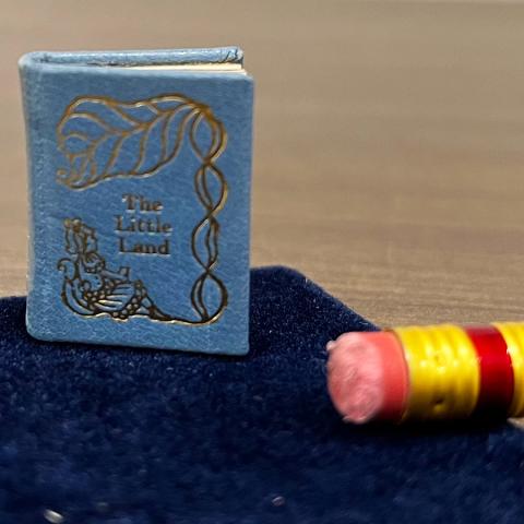 Cover of the miniature book The Little Land, PR5489 .A3 1983