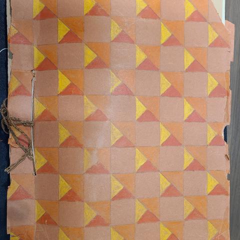 Cover of elementary school herbarium