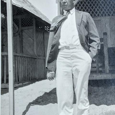 Photograph of James Arthur Collins in Tsingtao, 1925, Collins Family Collection