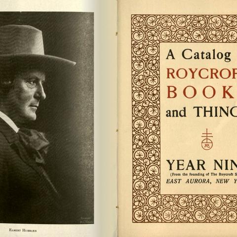 Title page, A Catalog of Roycroft Books and Things, Z 232 R8 C3 1905