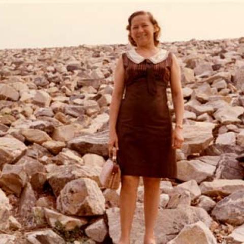 Angela Velez at Hansen Dam, April 1971