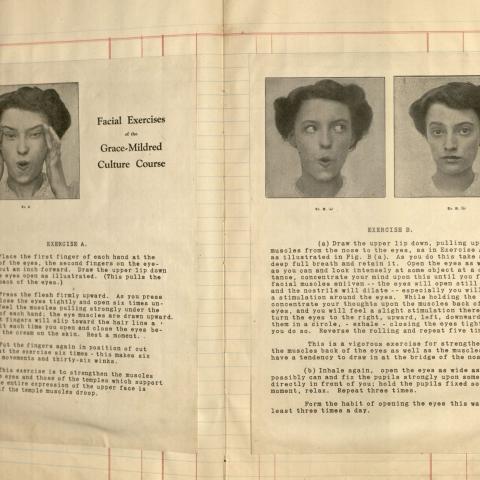 Helen Kulstad clipped out and pasted many of the Susanna Cocroft Course lessons