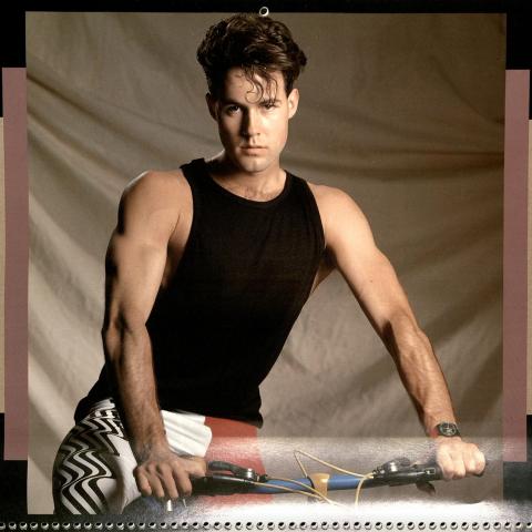Monthly wall calendar opened to March 1993 page