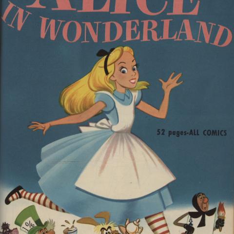 Cover of Alice in Wonderland, Four Color Comics, 1951
