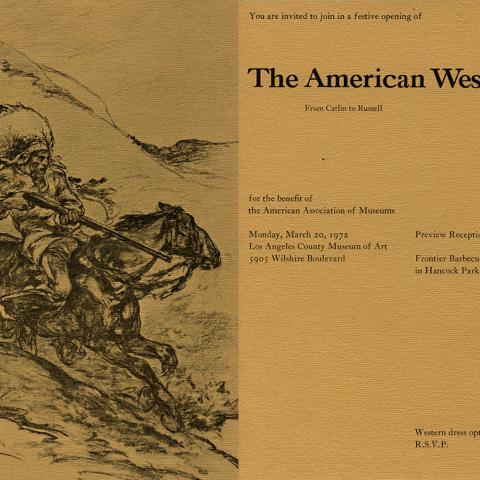 Invitation to The American West Exhibit