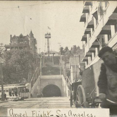 Angel's Flight. Southern California Photograph Album, 1905