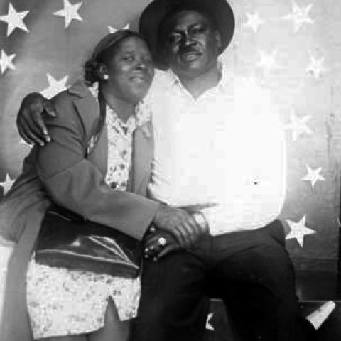 Ada and Willie Robinson after their arrival in Los Angeles
