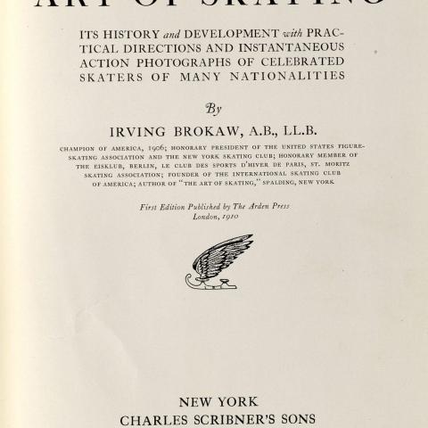 Title page, The Art of Skating