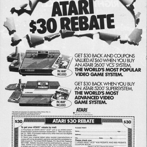 Ad for the Atari 2600 VCS or 5200 Supersystem