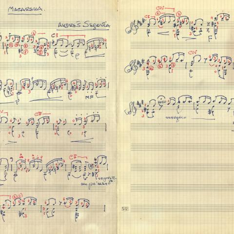 "Macarena for guitar by Andrés Segovia"