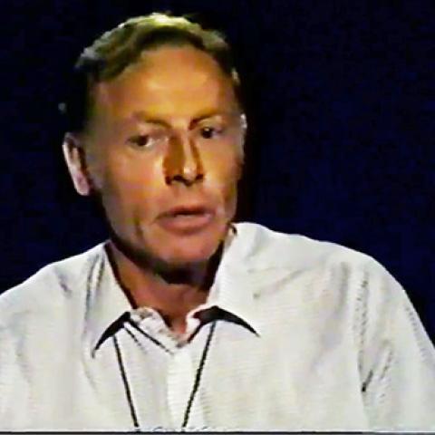 Still frame from Alex Radziner's Video Interview, 1982, Child Survivors of the Jewish Holocaust Collection