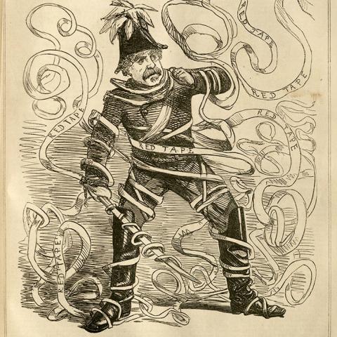 "The Red-Tape Serpent--Sir Colin's Greatest Difficulty in India"