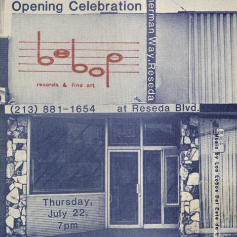 Invitation to the Opening Celebration of Bebop Records & Fine Art