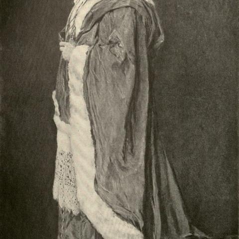 Drawing of Edwin Booth playing Richelieu in Behind the Scenes with Edwin Booth