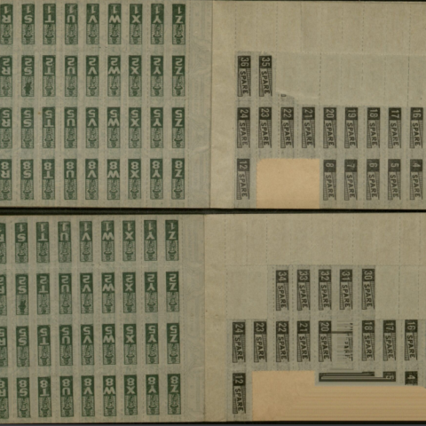 Blue Ration Stamps, WWII Rationing Collection