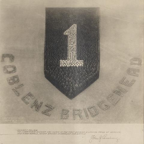 US Army Engineers Group Photo at Coblenz Bridgehead, 1918