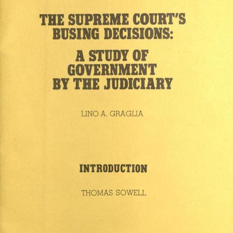 The Supreme Court's Busing Decisions..., 1978