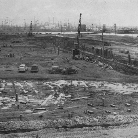 Ground breaking ceremony for Calship, February 1941