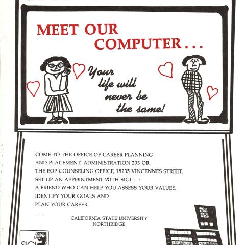 “Meet Our Computer” career placement flier