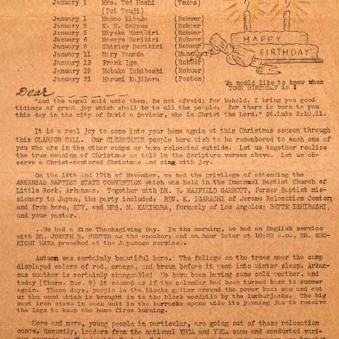 Clearwater Clarion Call, November-December 1942