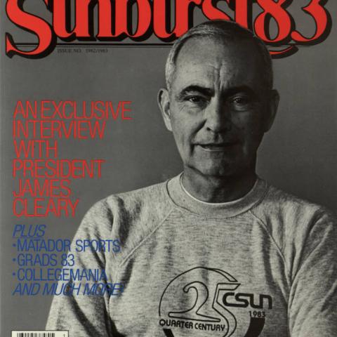 Cover of Sunburst, CSUN yearbook, 1983