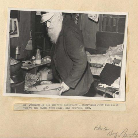 Interior photograph of the Johnson home