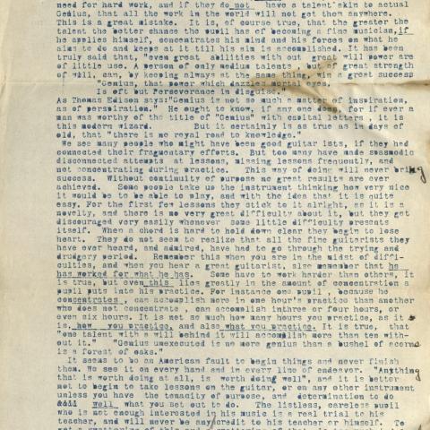 Olcott-Bickford's lecture, "On Concentration, Will power, stick-to-it-iveness" (p.1)
