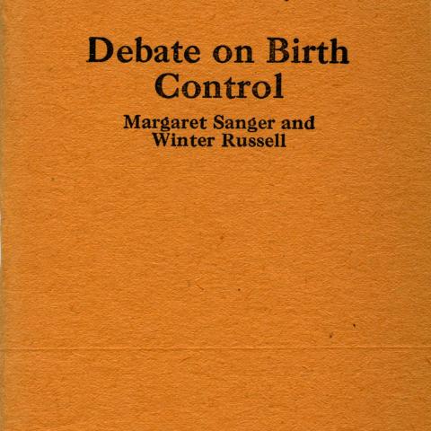Debate on Birth Control, 1920. 