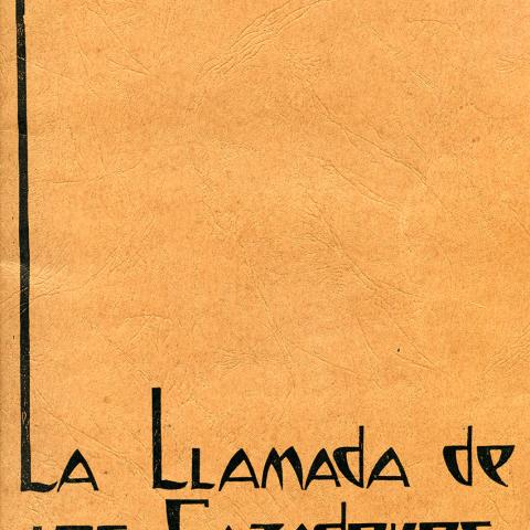 Cover, Canoga Park High School yearbook, La Llamada de Los Cazadores, 1937