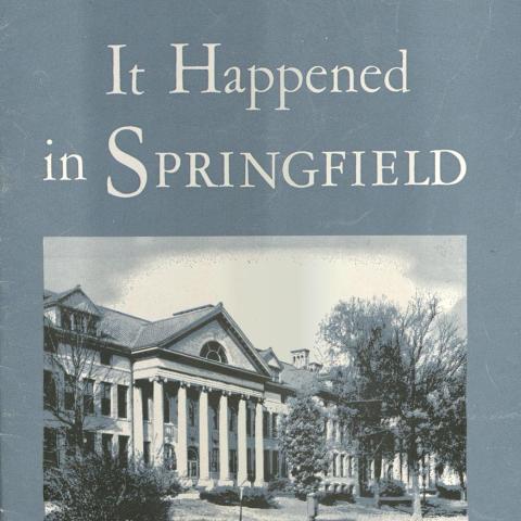 Promotional brochure for dramatic short "It Happened in Springfield," 1945