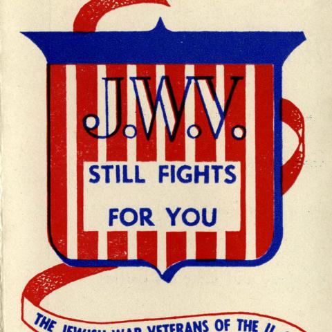 "J.W.V. Still Fights for You" brochure cover, 1947
