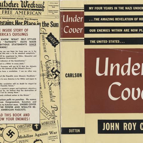 Dust jacket, Under Cover, by John Roy Carlson, 1943