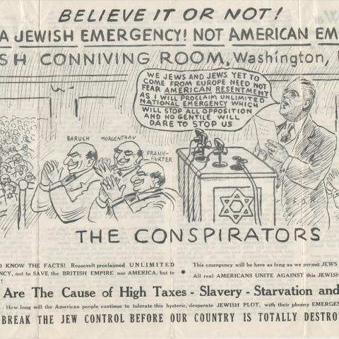 Illustration, The Conspirators: A Financial War by Leslie Fry, 1936